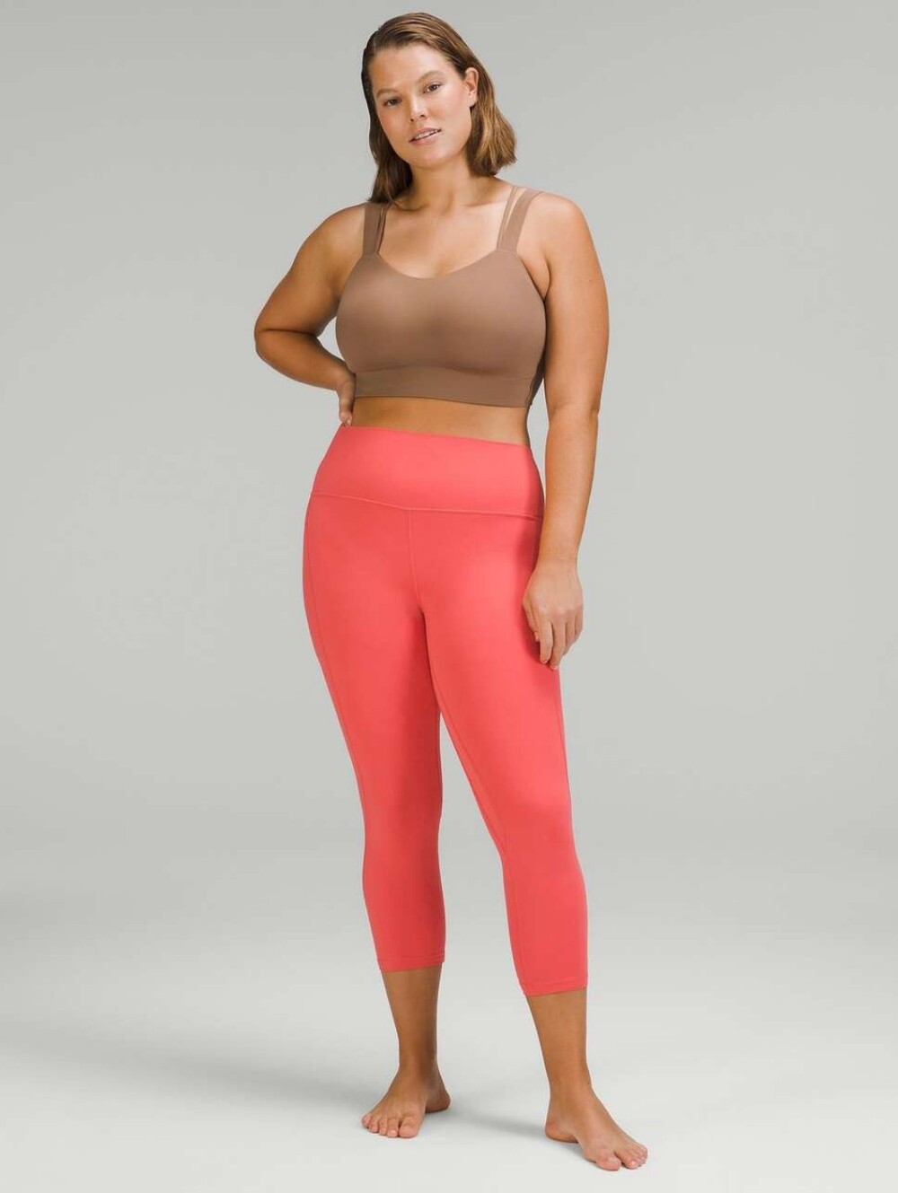 Lululemon Align High-Rise Crop with Pockets 23" Pale Raspberry Double Lined - Picture 4 of 9